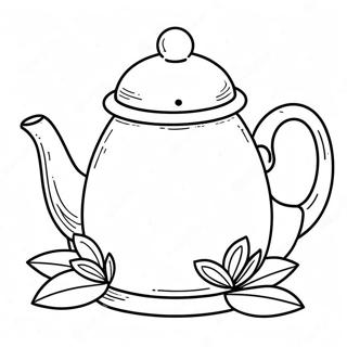 Cute Tea Pot Coloring Page 59863-48191