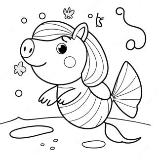 Peppa Pig Mermaid Coloring Page 59892-48208