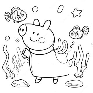 Peppa Pig Underwater Adventure Coloring Page 59893-48209