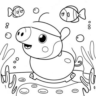 Peppa Pig Underwater Adventure Coloring Page 59893-48211