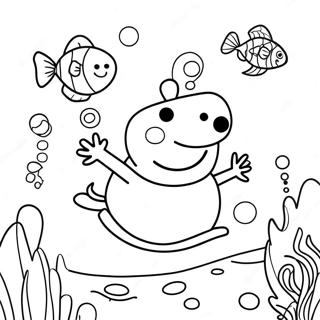 Peppa Pig Underwater Adventure Coloring Page 59893-48212