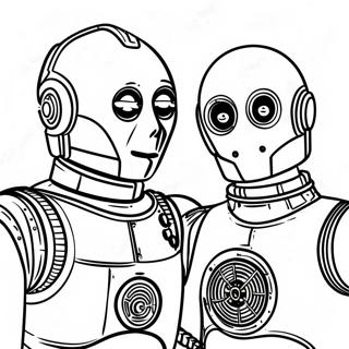 C3po With R2d2 Coloring Page 59913-48225