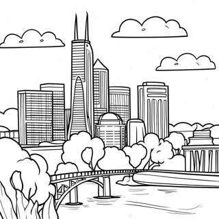 Nashville Skyline Coloring Page 59922-48235