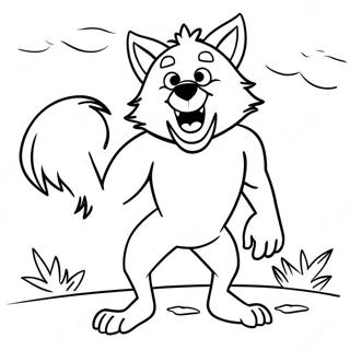 Big Bad Wolf Coloring Pages