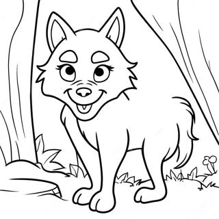 Big Bad Wolf Coloring Page 59942-48239