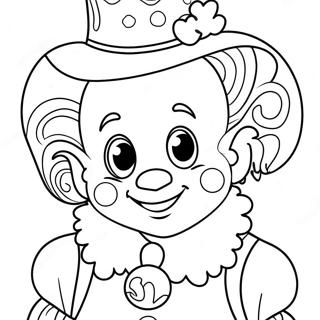 Joyful Precious Moments Clown Coloring Page 59963-48261