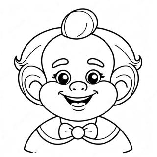 Joyful Precious Moments Clown Coloring Page 59963-48263