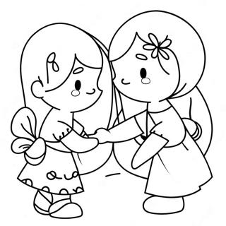 Friendship For Adults Coloring Pages