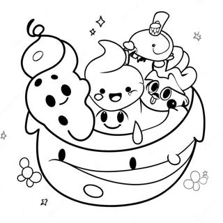 Banana Splits Coloring Page 59982-48274