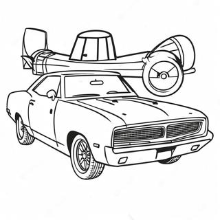 General Lee Classic Car Coloring Page 59992-48284