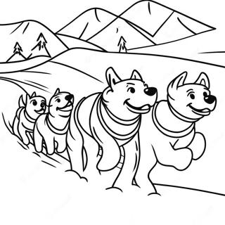 Sled Dog Coloring Pages