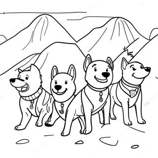 Sled Dog Coloring Pages