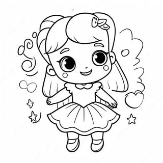 Stella In Sparkling Dress Coloring Page 60043-48328