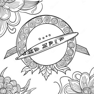 Led Zeppelin Logo Coloring Page 60072-48351