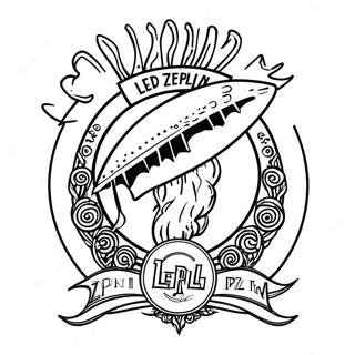 Led Zeppelin Logo Coloring Page 60072-48352