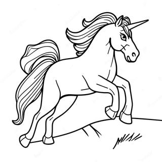 Bucking Horse Coloring Page 60082-48355