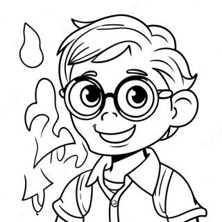 Funny Lol Boy With Sunglasses Coloring Page 60113-48384