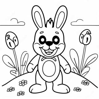 Spring Bonnie Coloring Pages