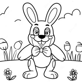 Spring Bonnie Coloring Page 6011-4964