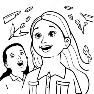 Rosita Singing With Friends Coloring Page 60123-48391