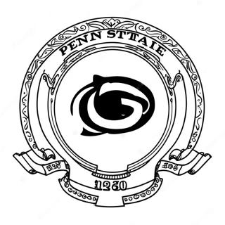 Penn State Logo Coloring Page 60132-48394