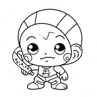 Chibi Horror Character Coloring Page 60142-48398