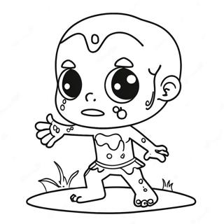 Cute Chibi Zombie Coloring Page 60143-48406