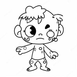 Cute Chibi Zombie Coloring Page 60143-48408