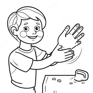 Wash Your Hands Coloring Page 60152-48410