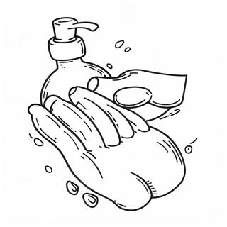 Wash Your Hands Coloring Page 60152-48412