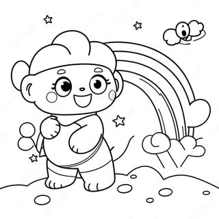 Rainbow Friends Orange Character Coloring Page 60162-48419