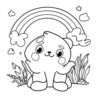 Rainbow Friends Orange Character Coloring Page 60162-48420