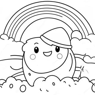 Cheerful Orange Rainbow Friends Coloring Page 60163-48423