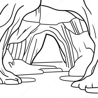 Cave Coloring Pages