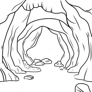 Cave Entrance Coloring Page 60172-48428