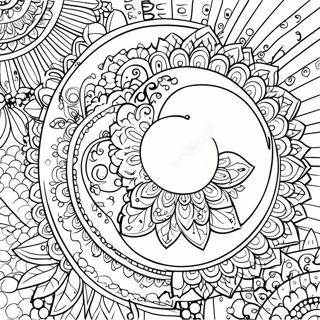 Boho Moon Mandala Coloring Page 60182-48434