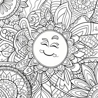 Boho Moon Mandala Coloring Page 60182-48435