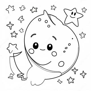 Whimsical Moon And Stars Coloring Page 60183-48438