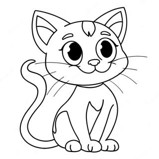 Siren Head Cartoon Cat Coloring Page 60202-48450