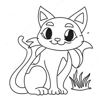 Siren Head Cartoon Cat Coloring Page 60202-48451