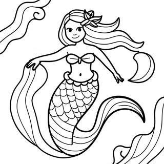 Mermaid Queen Coloring Page 60232-48474