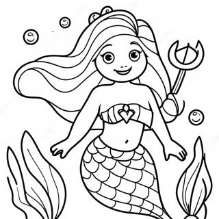 Mermaid Queen Coloring Page 60232-48476