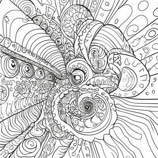 Trippy Illusion Coloring Pages