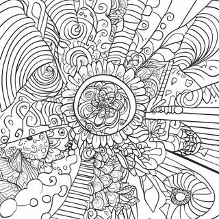 Trippy Optical Illusion Coloring Page 60242-48479