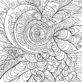 Colorful Spiraling Patterns Coloring Page 60243-48481