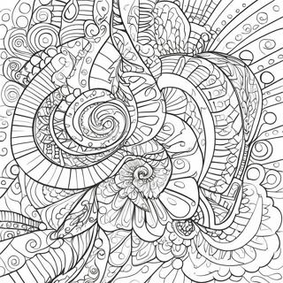 Colorful Spiraling Patterns Coloring Page 60243-48483