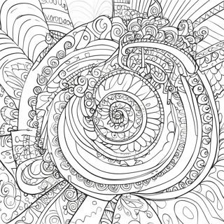 Colorful Spiraling Patterns Coloring Page 60243-48484