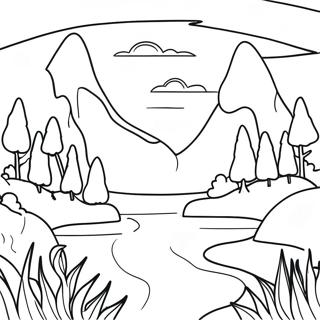 Sublime Nature Scene Coloring Page 60262-48499