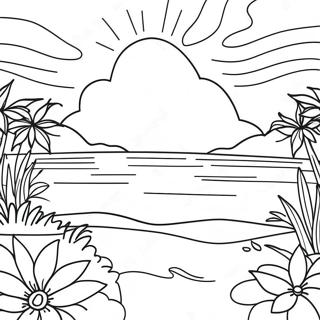 Sublime Sunset Coloring Page 60263-48494