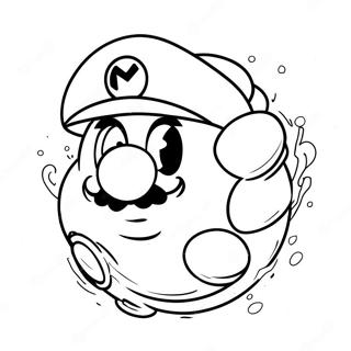 Mario Bomb Character Coloring Page 60272-48503